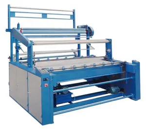 Tecido automático tensor hidráulico máquina dobrável levantamento para fabricante têxtil e deying fábrica sueding máquina