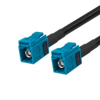 Cable Coaxial RF de Baja Pérdida Personalizado, Conector FAKRA Z Hembra a Hembra, para Cámara Automotriz