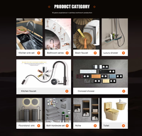 Ensemble de douche à touches piano gris avec affichage numérique, système de robinetterie de salle de bain, ensemble de douche pour baignoire, eau chaude et froide, 4 fonctions