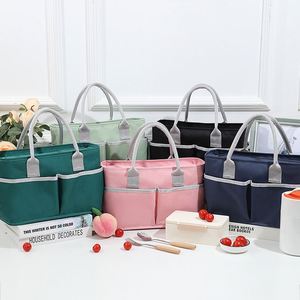 Sac à déjeuner isotherme portable à grande capacité avec logo personnalisé, multi-poches, pour femmes, en aluminium épais, sac isotherme pour pique-nique - Product Image 3