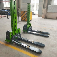 Transpalette Électrique Autoporté Robuste SAFER 500 kg avec Moteur 12V DC, Batterie Plomb-Acide et Déplaceur Latéral pour