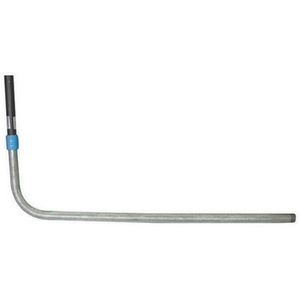 Giunto curvo filettato zincato 40 x 1 1/4 pollici, lunghezza 51,5 cm, per connettori acqua giardino - Product Image 1