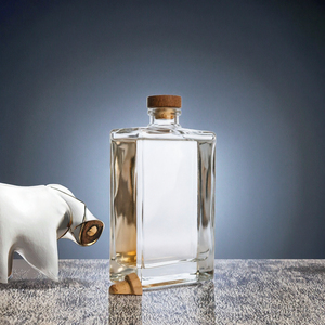 Botella de Vidrio Transparente de Lujo de 1000 ml, Vacía, Super Flint, para Vino, Licor, Ron, Whisky, Ginebra, <span class=keywords><strong>Vodka</strong></span>, Tequila, con Grabado en Corcho y Embalaje Personalizado - Product Image 3