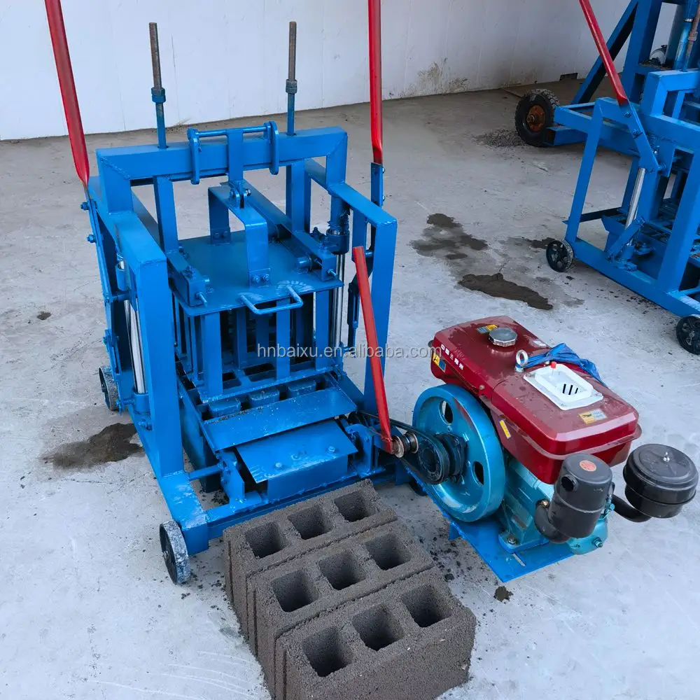 niedriger preis klein tragbar heim manuell hohl zementziegel-herstellungsmaschine zum verkauf in kenia
