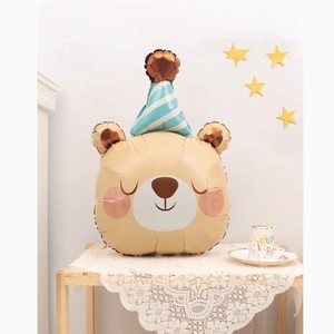 Decorazioni per Feste di Compleanno Palloncini in Alluminio a Forma di Animali Cartoni Animati Ornamenti Carini per Bambini di Un Anno Allestimento Parete di Sfondo - Product Image 5