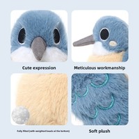 Jouet en peluche mignon, famille d'oiseaux colorés, peluche douce et moelleuse, jouet d'oiseau vibrant, animal en peluche pour enfants, décoration de la maison, cadeaux d'anniversaire