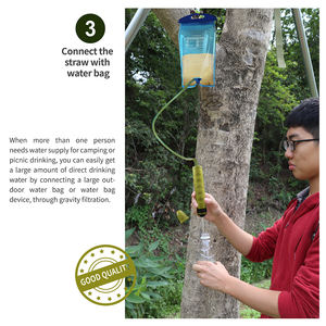 Paille filtrante à eau portable Coolway X02, <span class=keywords><strong>bouteille</strong></span> <span class=keywords><strong>de</strong></span> camping avec filtration en fibre <span class=keywords><strong>de</strong></span> <span class=keywords><strong>carbone</strong></span> à ultrafiltration pour une utilisation en extérieur en toutes saisons - Product Image 5