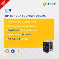 Bitmain 17G/16.5G/16G/15G Air-cooling Miner 210J/G Antminer L9 16g 17Gh/s 3570W Dogecoin Miner L9 Crypto LTC Doge Miner Acheter maintenant