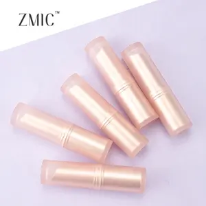 Rossetto metallico di alta qualità contenitori rosa oro rosa di lusso vuoto in alluminio rossetto tubo