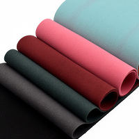 Vente en gros de tissus pour cuir Velours double face en peau de cerf Tissu décoratif en fibre ultra-fine pour canapé en cuir suédé pour plafond de voiture