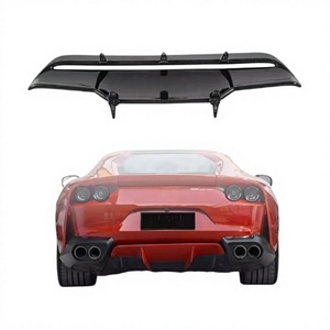 สำหรับ Ferrari 812 Superfast GTS ชุดแต่งดิฟฟิวเซอร์หลังคาร์บอนไฟเบอร์แบบแห้ง ชุดแต่งกันชนหลัง อุปกรณ์ตกแต่งภายนอก 896235 873107 766318 - Product Image 2