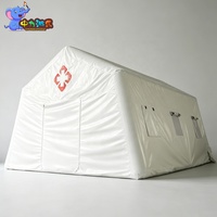 Tente médicale gonflable commerciale modulaire en PVC imperméable à déplieglement rapide, avec structure pneumatique, pour clinique temporaire, OEM ODM