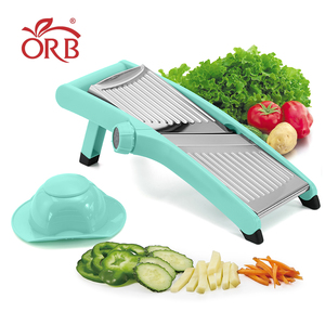 Bắp cải <span class=keywords><strong>Slicer</strong></span> Hướng dẫn sử dụng khoai tây cắt thép không gỉ rau <span class=keywords><strong>Slicer</strong></span> Cutter Shredder julienne Dash an toàn mandoline <span class=keywords><strong>slicer</strong></span> - Product Image 1