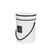 Emballage en gros pour fleurs, boîte cadeau ronde en papier écologique personnalisée, impression personnalisée pour roses et fleurs