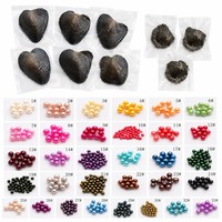 Perles de culture d'eau douce teintées en gros de Zhuji, 33 couleurs, rondes, 6-8 mm, fils en vrac pour la fabrication de bijoux DIY