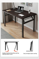 Table pliante en gros, table de maison, petit bureau rectangulaire
