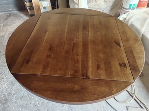 Hot-bán nối dài vòng trắng sồi óc chó màu gỗ bàn ăn <span class=keywords><strong>Top</strong></span> mở rộng vòng bàn gỗ <span class=keywords><strong>Top</strong></span> - Product Image 5