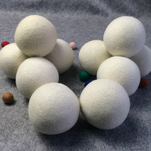 Meilleures ventes Boules de lavage en feutre naturelles faites à la main réutilisables <span class=keywords><strong>DIY</strong></span> 100% <span class=keywords><strong>laine</strong></span> de Nouvelle-Zélande non parfumées 7 cm - Product Image 4
