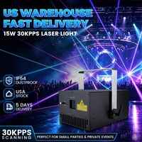 Scanner laser professionnel 15W DMX512 pour mariage, fête et scène - Entrepôt US