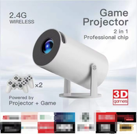 Vente en gros de projecteurs de jeu portables X10PLUS Android 11, projecteur de jeu 4K 3D avec console de jeu sans fil 2.4G, manette de jeu