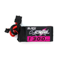 Cnhl Seri Hitam Baterai 1300Mah 7.4V 2S 100c Lipo dengan Colokan Xt60