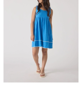 Vestido de Verano para Niñas, Diseño Elegante, Tela de Algodón, Encanto Decorativo, Transpirable, para Todo el Día - Product Image 1