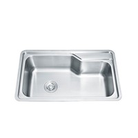 Évier de cuisine en acier inoxydable brossé multifonctionnel de grande taille pour la vente en gros au Brésil – Robinet personnalisé inclus