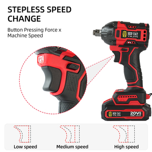 20V Brushless Cordless Impact Wrench High <b>Torque</b> Rechargeable Battery Power Wrench for Automotive Industrial Repair - Product Image 5