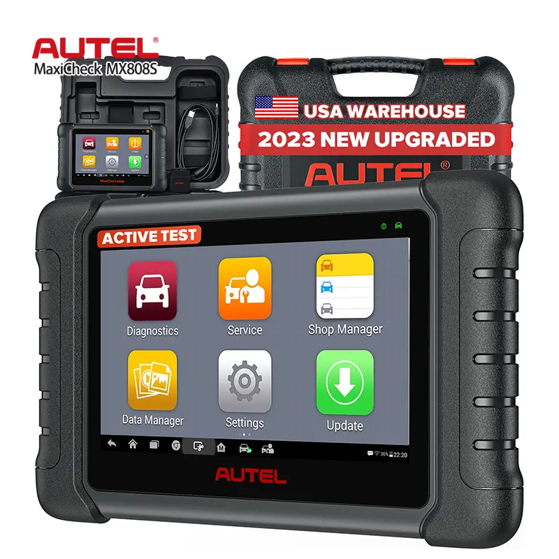 Autel 공식 스토어 Maxicheck MX808S 업데이트 된 2023 버전 5 배 더 빠른 프로세서 자동 스캔 도구 제단 자동차 진단 도구