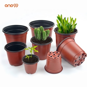one99 double colour plastic flower pot soft nursery plants pot planter