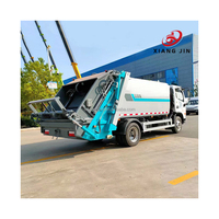 Camion benne à ordures électrique 4x2 neuf avec système de chargement manuel Roll-On/Roll-Off, bras à crochet, boîte de vitesses recyclable, chargeur arrière et moteur de pompe