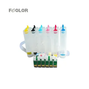 6 Farben T0821N Ciss Ink Supply System CISS Kit Tank für Epson T50 TX700W TX800FW