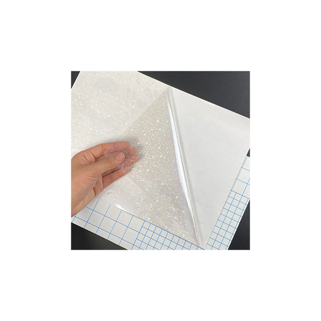 A4 Transparent Self-Adhesive Cold Holographic Overlay Lamination Film Stickers Soft Glossy Air Bubble for Protecting Photos