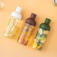Cafetière et bouteille de thé en verre Cold Brew-Pichet résistant à la chaleur, carafé glacé portable