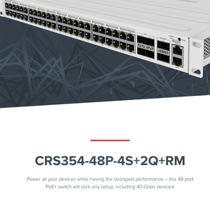 Router/Switch en la Nube Mikrotik CRS354-48P-4S+2Q+RM con PoE, 24 Puertos, 420 Gbps, AL32400, 1700 MHz, 4 Núcleos - Product Image 2