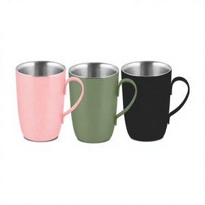 luxury coffee mug Stainless Steel Wine Glass and Plastic Tumbler for Bar Club Whiskey Serving Coffee Mug Tumbler - Product Image 1