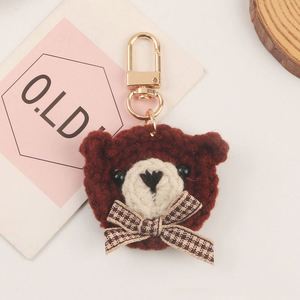 Mini Bear Toy Plush Bow Bear <b>Doll</b> Keychain Craft DIY <b>Accessory</b> Birthday Gifts Small Bear Key Chains Bag Charms - Product Image 6