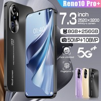 Smartphone Reno 10 pro+ 7.3 Deca Core Pantalla HD Android 13 Pantalla Grande con Cámara de 13MP Batería de 6000mAh Funciones de Juego