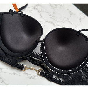 Luxury <b>Sexy</b> <b>Bra</b> <b>Penty</b> Set New Design Laec <b>Bra</b> for Women Push-up - Product Image 5