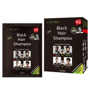 25ml Hair Color Hair Dye Shampoo OEM Permanent Ginseng Chestnut Brown Black Specially Bag for Packaging Hair Colour Cream