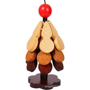 Wooden Christmas Tree Shape Heat Resistant Placemat For Tableware Kitchen Decor - Product Image 5