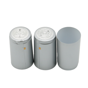 Goud Rood Zilver Kleur Wijn Fles <span class=keywords><strong>Capsule</strong></span> 30*60Mm Hot Stamping Logo Pvc Krimpcapsule - Product Image 3