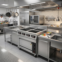 In-Smart 3500W*4 Kompor Listrik Industri 4 Tungku Oven Komersial Dapur Restoran Tugas Berat SUS304 Garansi 1 Tahun