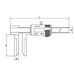 Calibrador digital de garra larga Guanglu para diámetro interno 150-500mm - Product Image 3