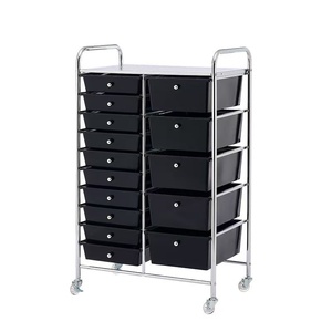 Used Mobile Drawer <b>Storage</b> Cabinet Living Room Hair Salon Beauty Trolley <b>Chest</b> of Drawers Floor Combination <b>Storage</b> Cabinet - Product Image 1