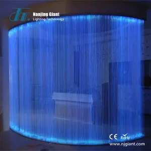Cortina óptica de fibra óptica para habitaciones sensoriales, luz led de cascada personalizada