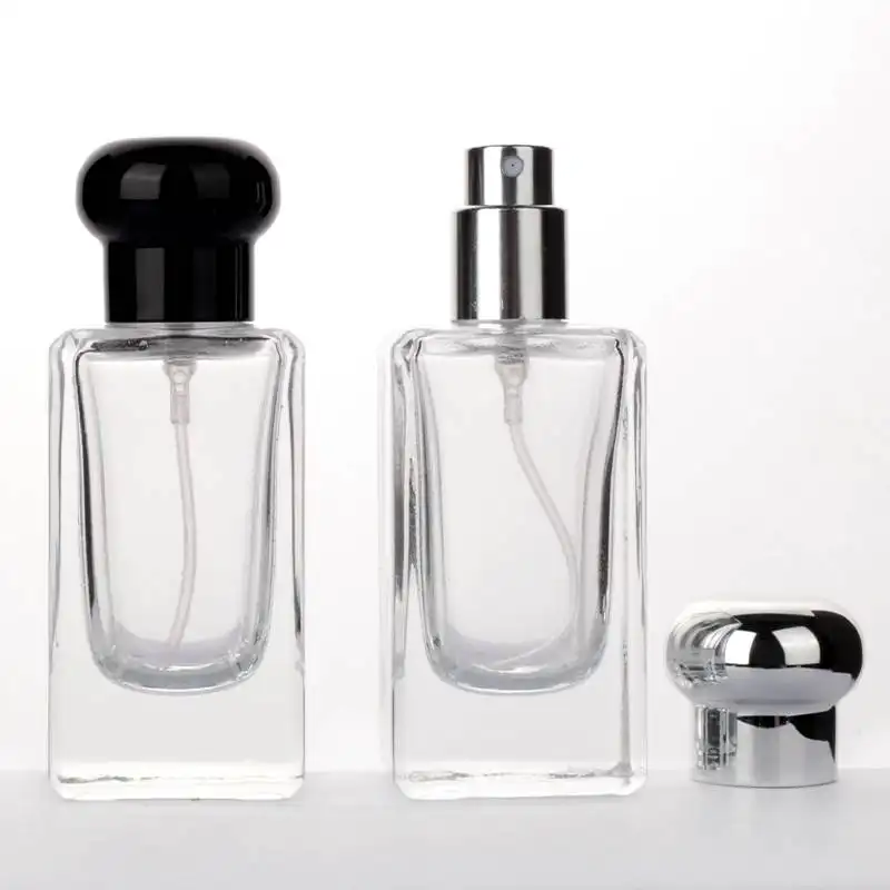 Özel 25ml kare lüks boş cam kristal parfüm boş şişe kutusu