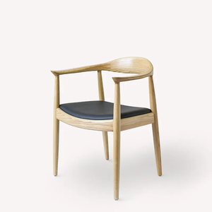 <span class=keywords><strong>Sedia</strong></span> da pranzo in <span class=keywords><strong>legno</strong></span> massello di gomma <span class=keywords><strong>bianca</strong></span> JP, <span class=keywords><strong>sedia</strong></span> da pranzo in pelle, <span class=keywords><strong>sedia</strong></span> Hans Wegner Kennedy - Product Image 2