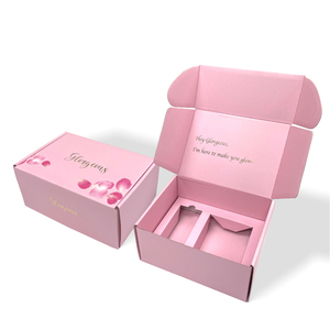 Caja de embalaje de envío corrugado Rosa reciclable, cajas de papel para <span class=keywords><strong>regalo</strong></span> - Product Image 5