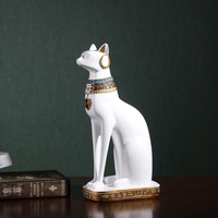 Nil Chariot Égyptien Bastet Figurine À Collectionner Nouveau Chat Déesse Statue Modèle Jouet Résine PVC Matériel Dessin Animé Style Action Figure